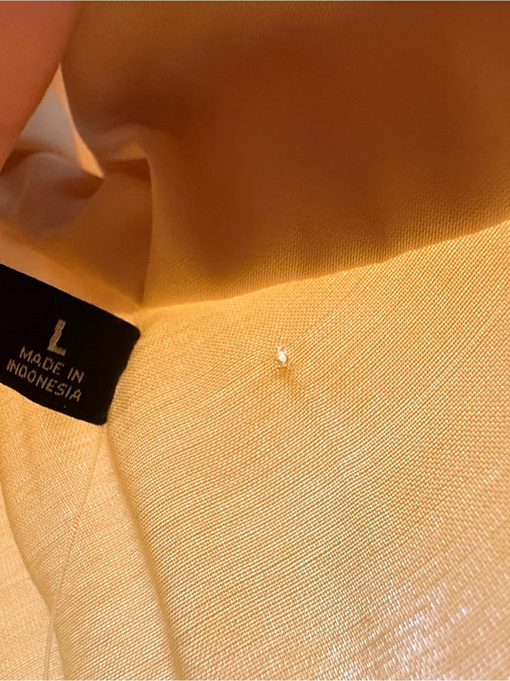 Abercrombie & Fitch Pale Yellow Cowl-Back Maxi Dress